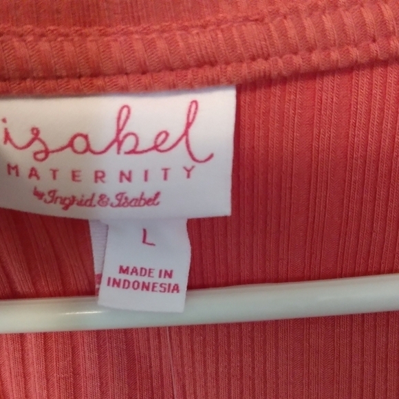 Isabel Maternity by Ingrid & Isabel Red Short Sleeve Top - Picture 3 of 11